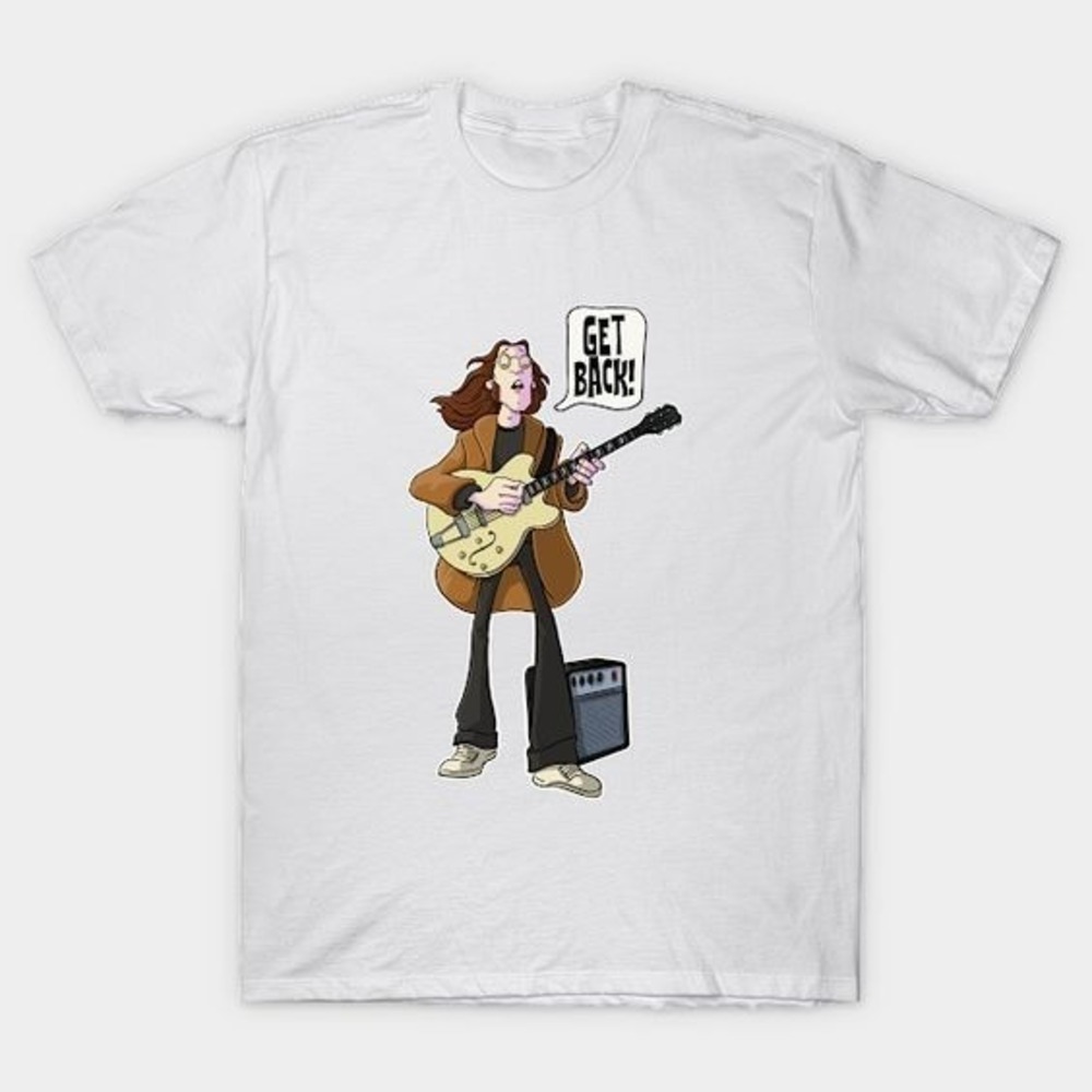 John Lennon Cartoon Style Beatle Get Back Tshirt